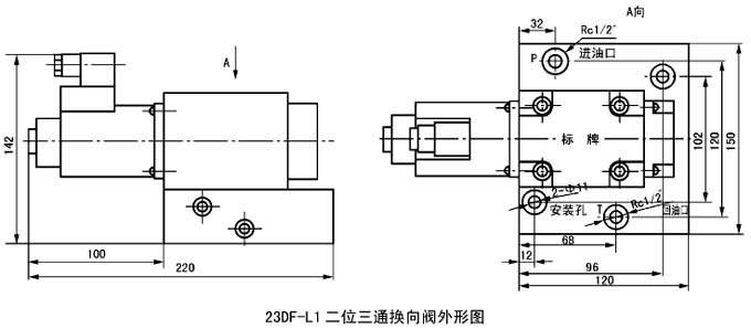 DF型电磁换向阀(20MPa)-启东市博强冶金设备制造有限公司