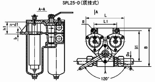 SPL、DPL型网片式油滤器(0.8MPa)-启东市博强冶金设备制造有限公司